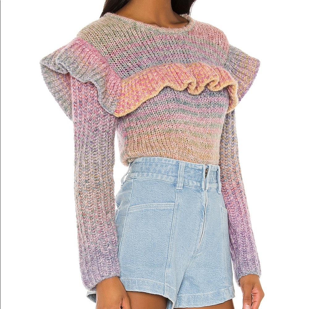 - NWOT Loveshackfancy Rainbow Sweater